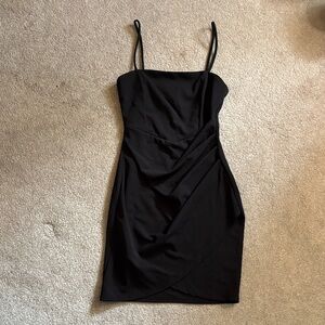 Windsor Black Mini Dress with Spaghetti Straps